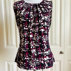 CALVIN KLEIN Pleated Sleeveless Top    Size:S
